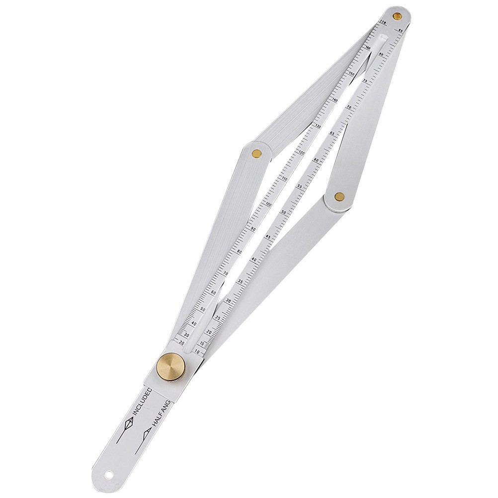Diagonal Ruler Multifunctional Protractor Measuring Tool for Woodworking