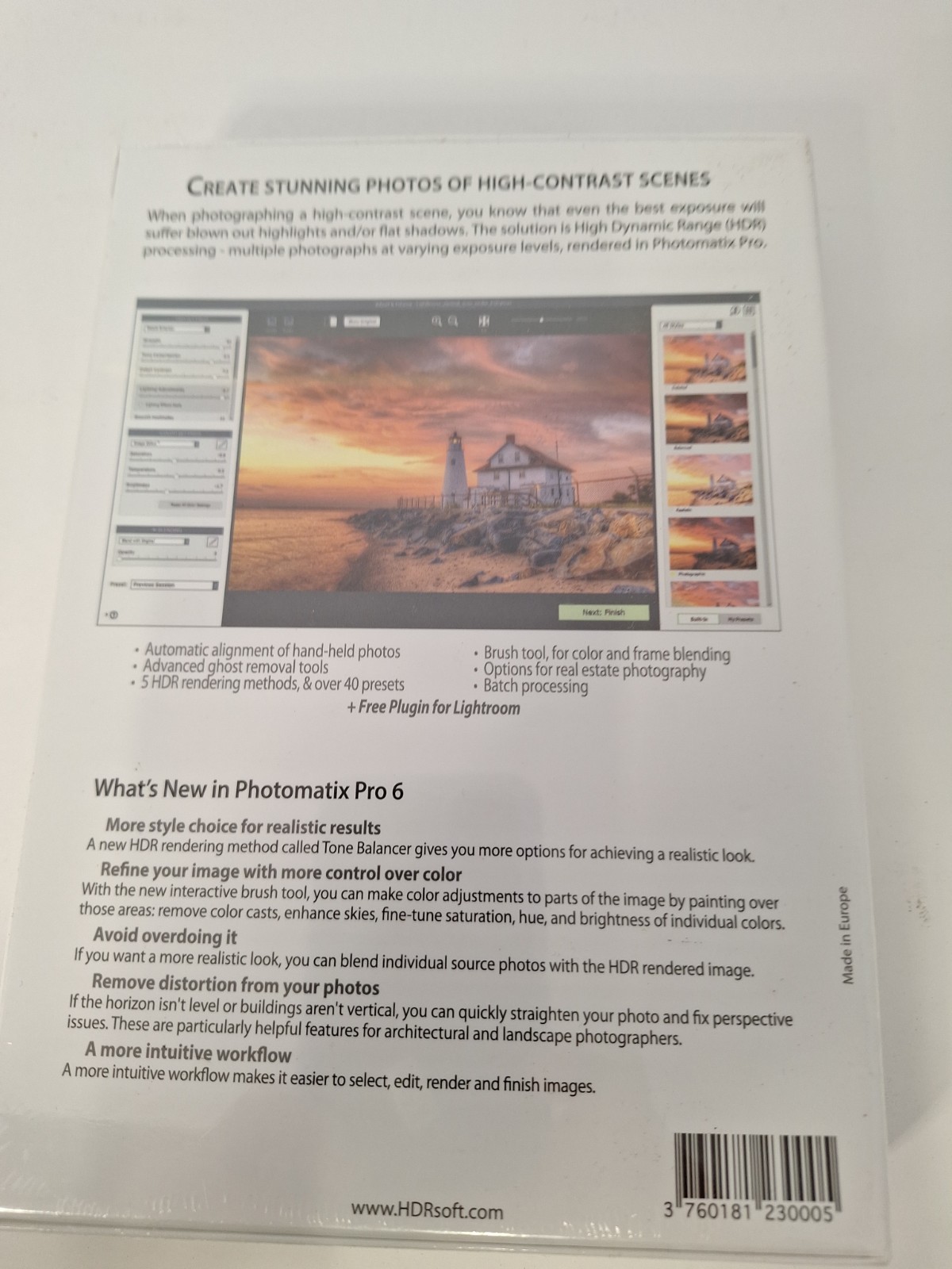 Photomatix Pro 6 High Dynamic Range Photography Software