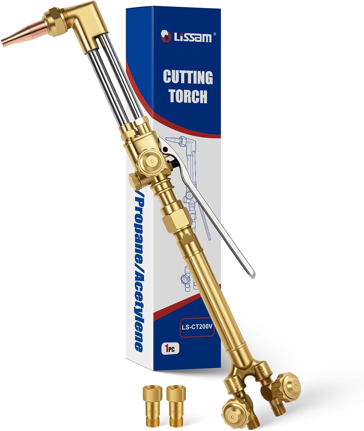 CA2460 Cutting Torch Kit, Oxy-Acetylene/Propane, 315C Handle, V-Type | Built-In