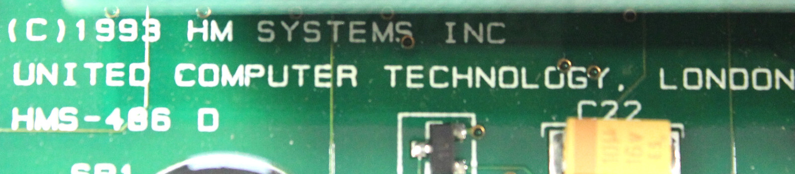 United Computer Technology HMS-486 D Circuit Board w/ i486DX