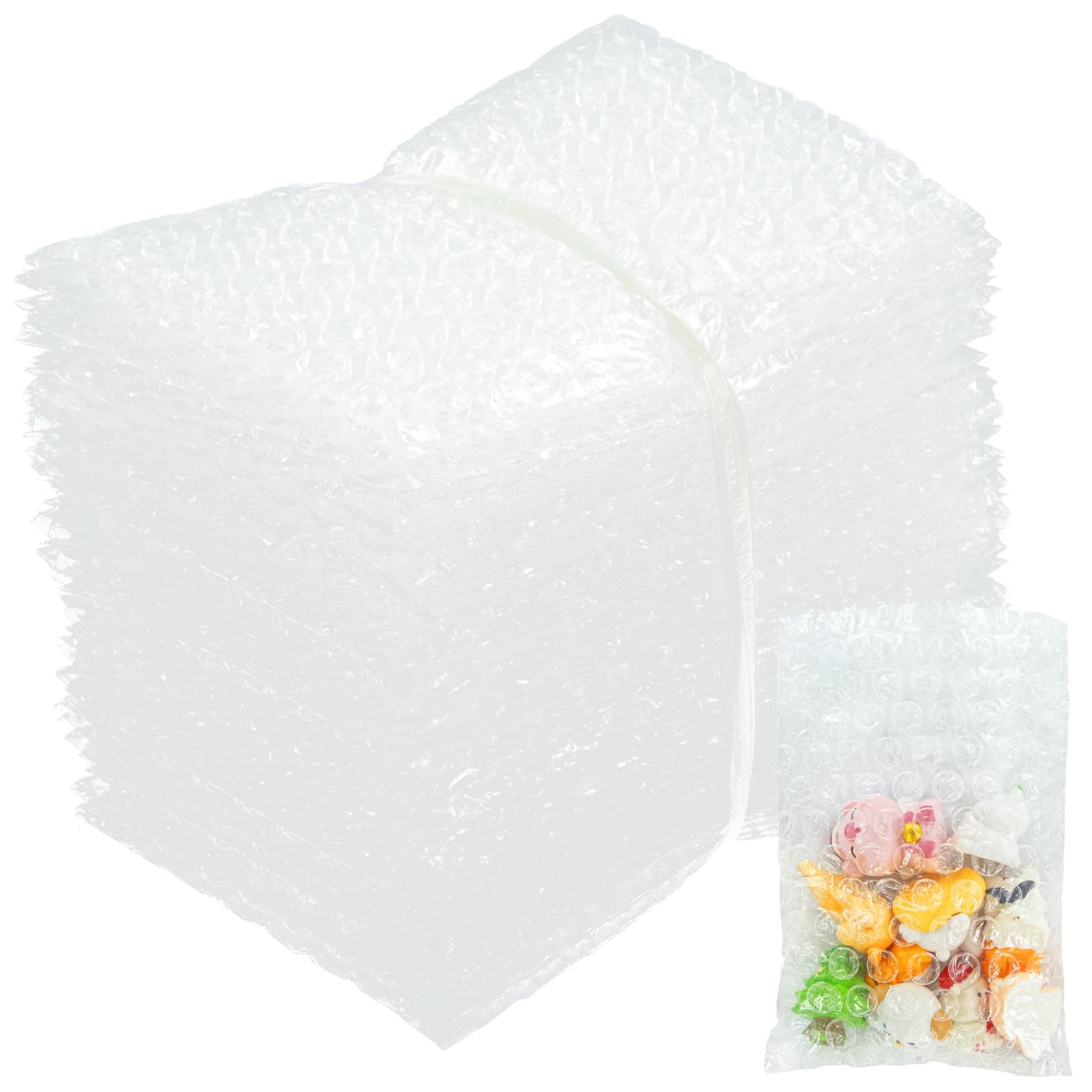 50-Pack 4"x6"Clear Bubble Out Bags for Packing & Shipping 50Pcs4X6 IN, Clear