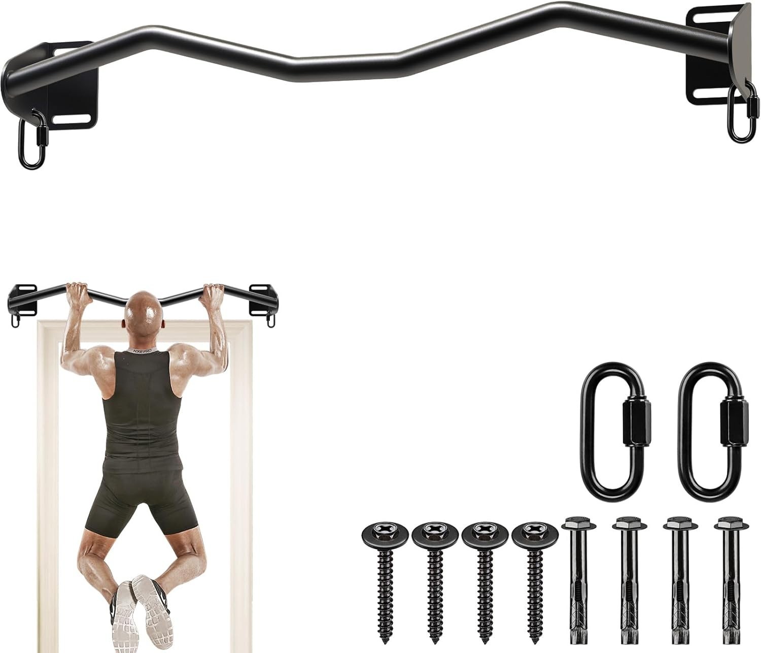 Heavy Duty Wall Mounted Doorway Pull Up Bar,Mounted Doorway Pull Up Bar,Multi..