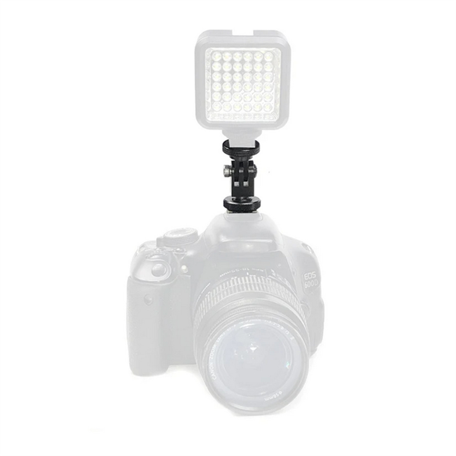 360° Rotatable Cold Shoe 1/4 Screw Base Fixed Adapter Mounting Bracket For GoPro