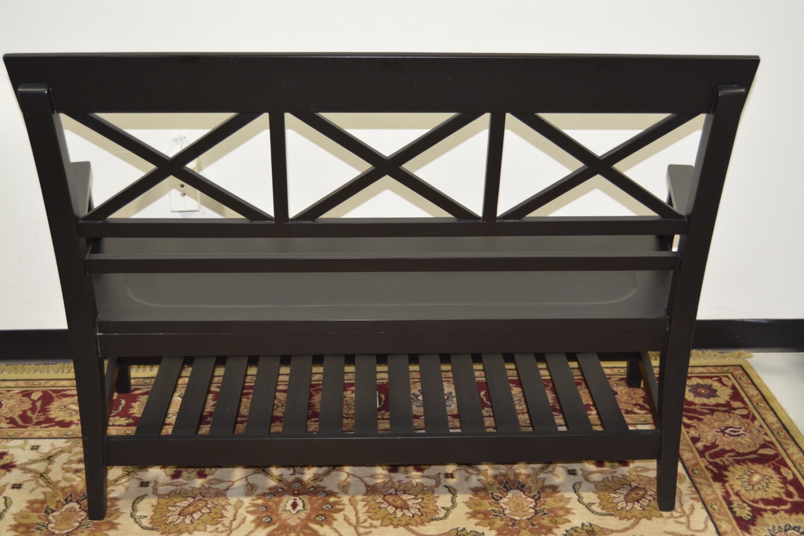 Ethan Allen Tango Hall Bench Blake Model Black #38-9536 #659 Carbon