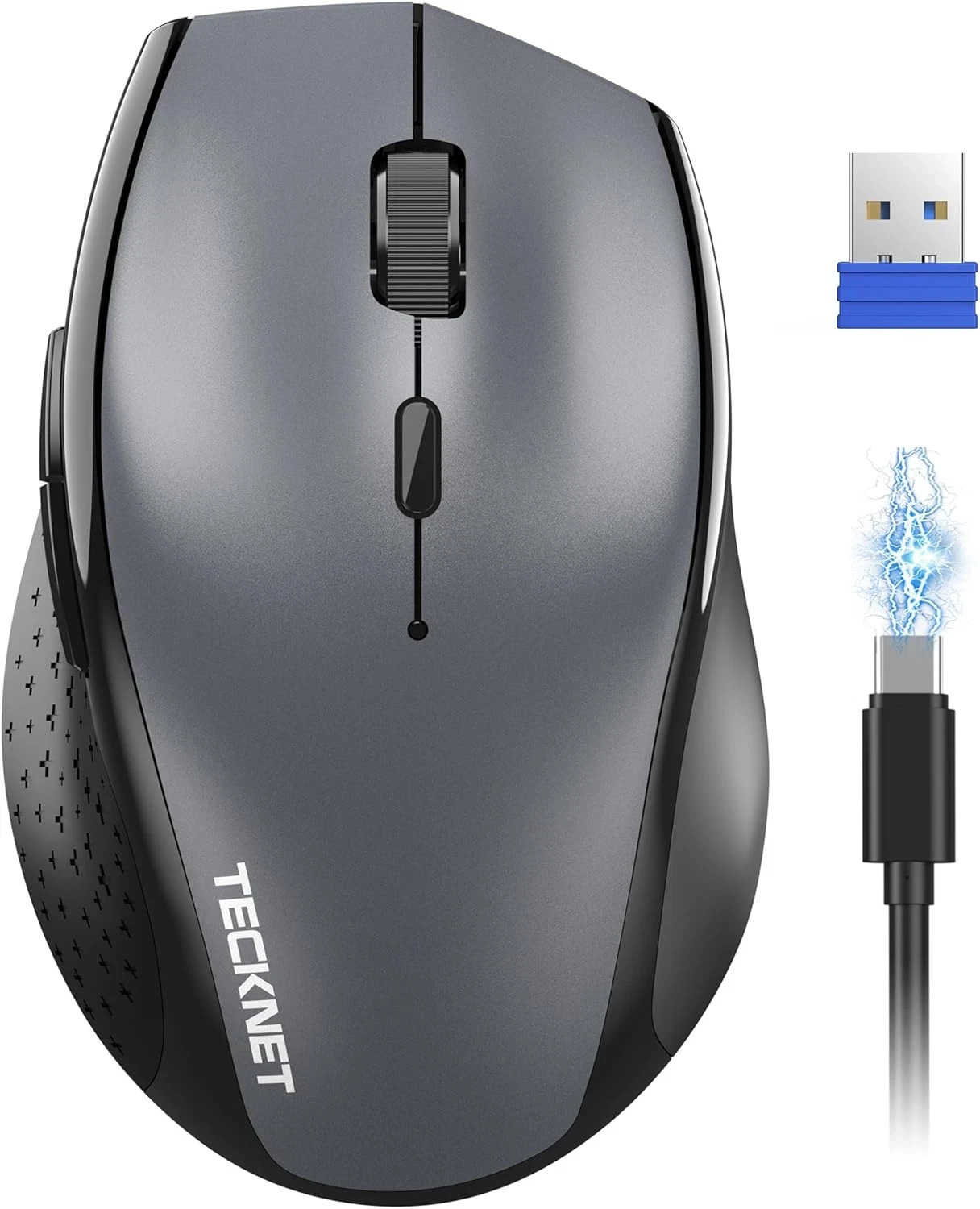 TECKNET Rechargeable Wireless Mouse–Ergonomic Precision & Silent-DAY FREE DELIVE