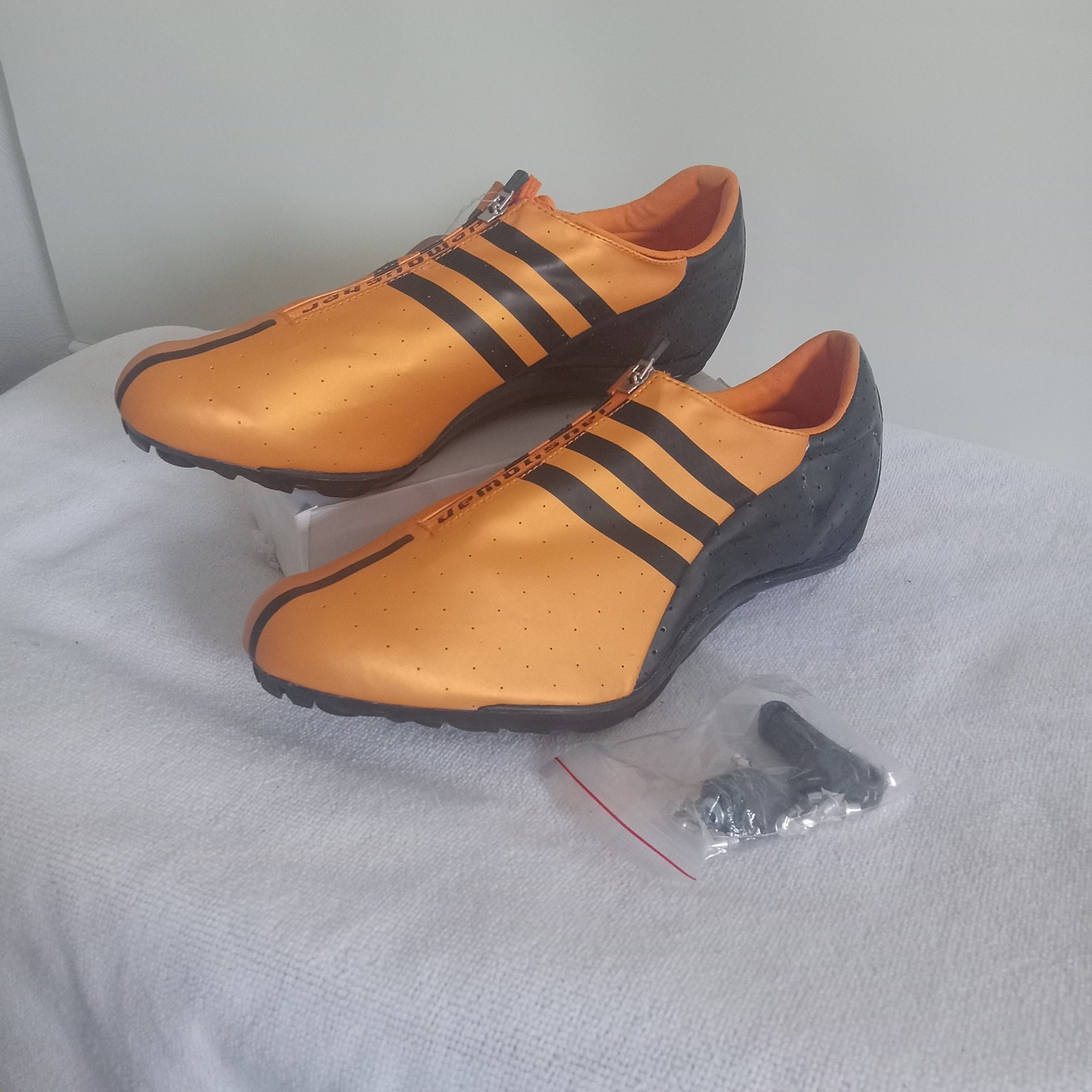 NWT ADIDAS 2007 ADISTAR DEMOLISHER SPRINT CLEAT MENS Sz 12 ORANGE RUNNING 114510