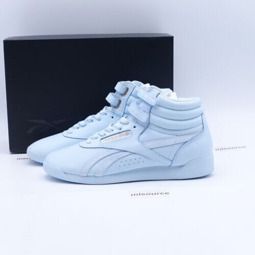 Women's Reebok Freestyle Cardi B Freestyle Hi Sneakers Glass Blue SIZE 9 No box