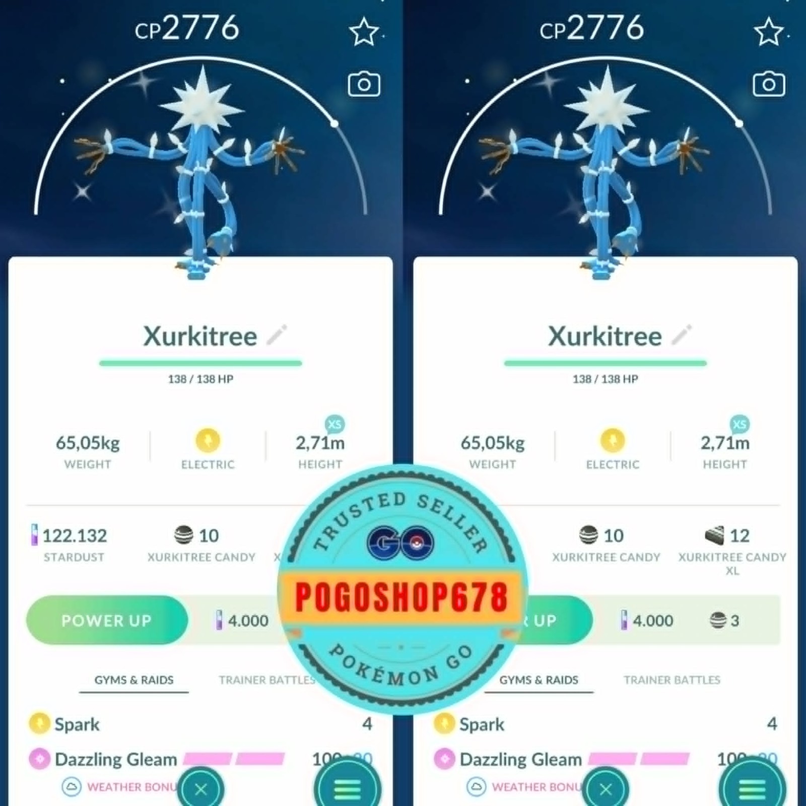 Pokémon PTC Go - Shiny Xurkitree ✨ Mini or Trade