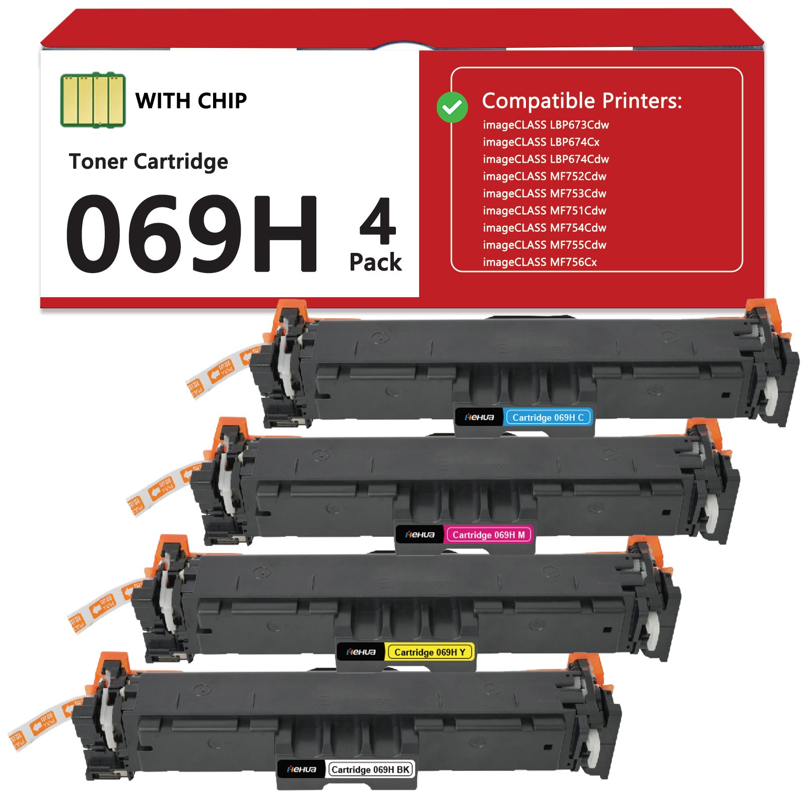 069H 069 Toner Cartridge Compatible for Canon MF753Cdw MF752Cdw LBP674Cdw MF756
