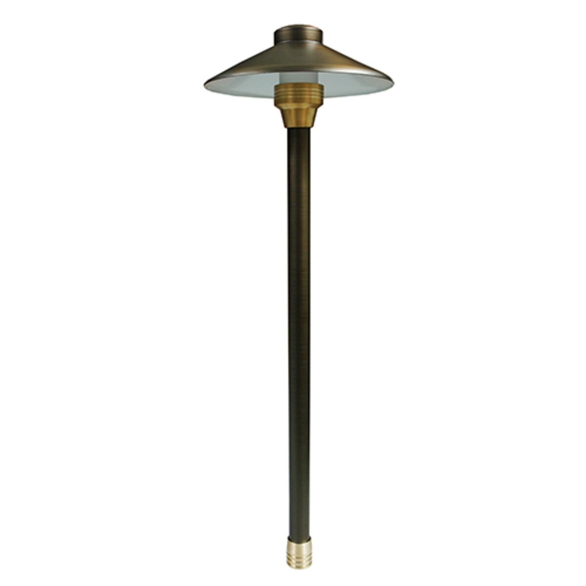 Unique Centaurus 8" Path Light 12" Brass Weathered 2W 2700K