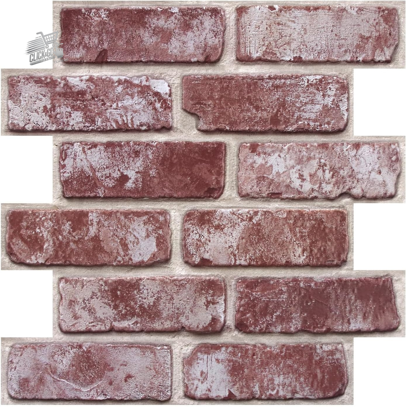 3D wall panels stone stickers wall cladding PVC waterproof bricks 10p