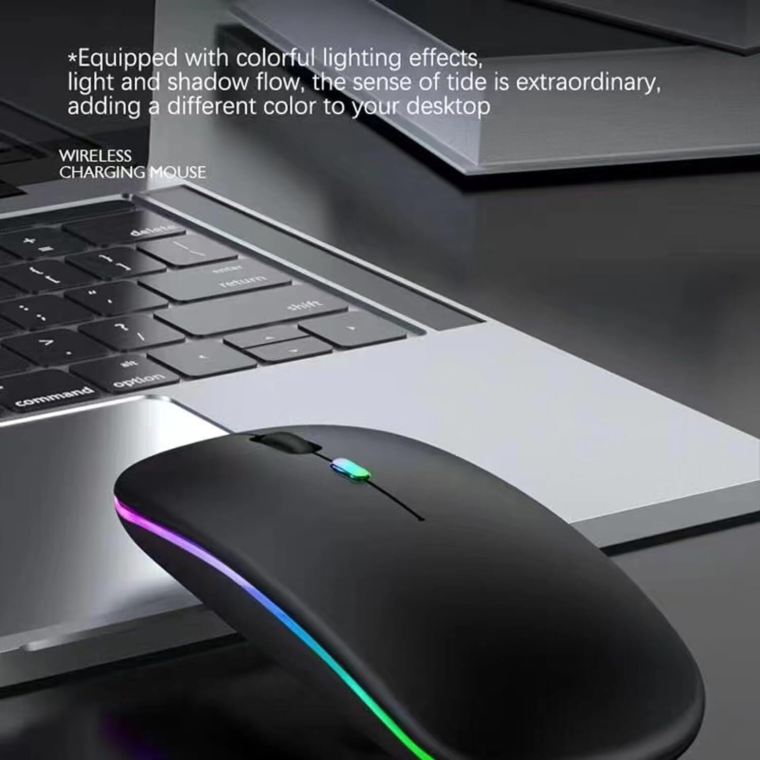 10 Pack LED Wireless Bluetooth Mouse - Dual Mode, Silent & Rechargeable!