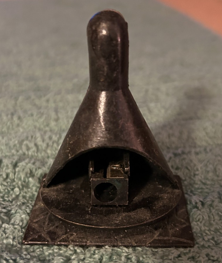 Vintage Metal Pencil Sharpener- stove