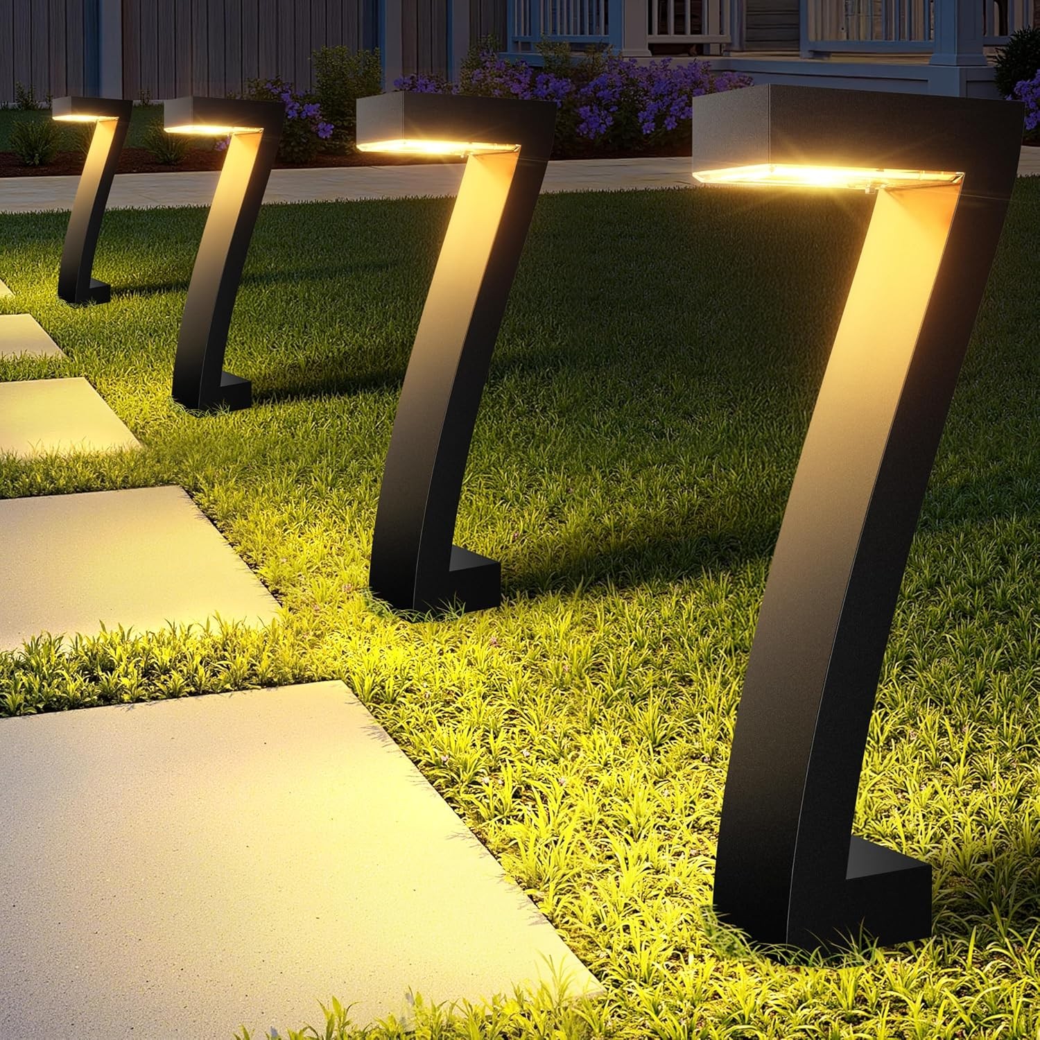 8pcs Solar Light Outdoor Pathway light LED Walkway Ground Garden Path Waterproof