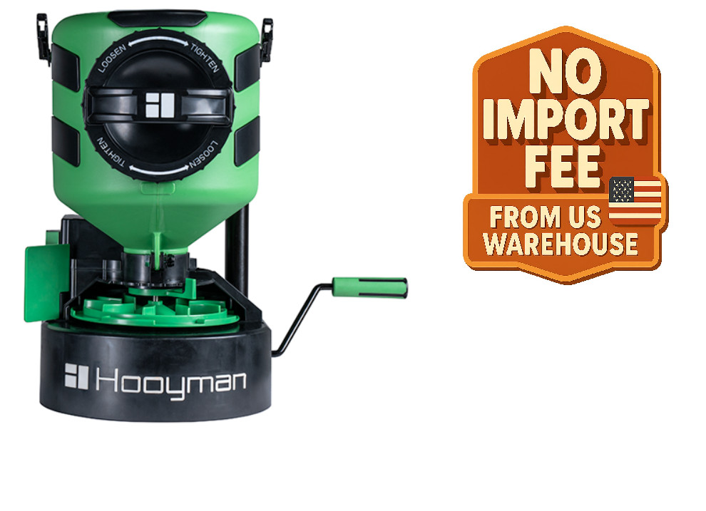 Hooyman Manual Chest Spreader, 35lb Hopper, 20ft Throw/ Fast shipping