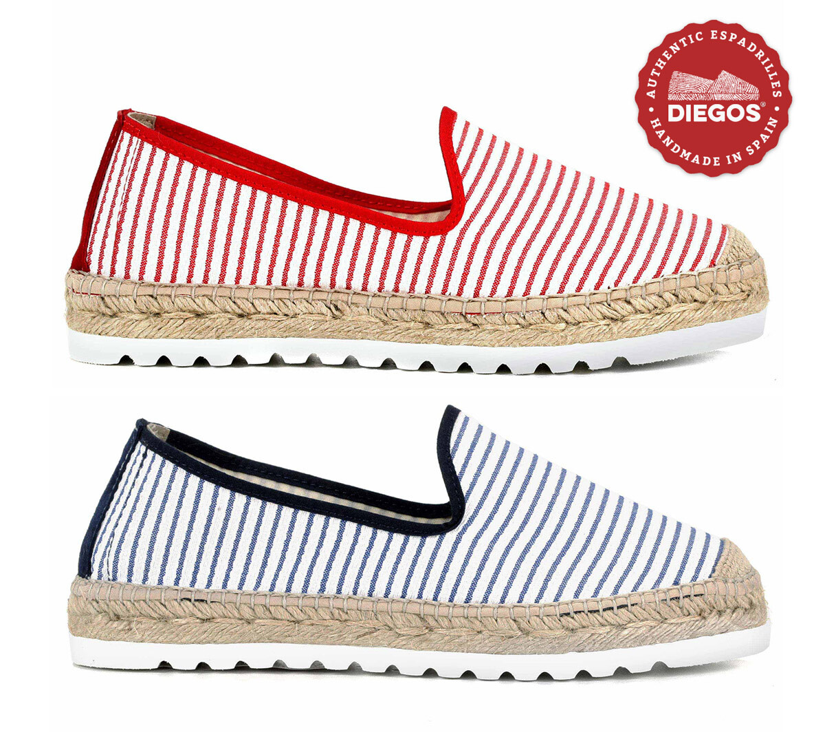 Espadrilles flat EVA soles with full rubber | 100% made in Spain | Woman & Men