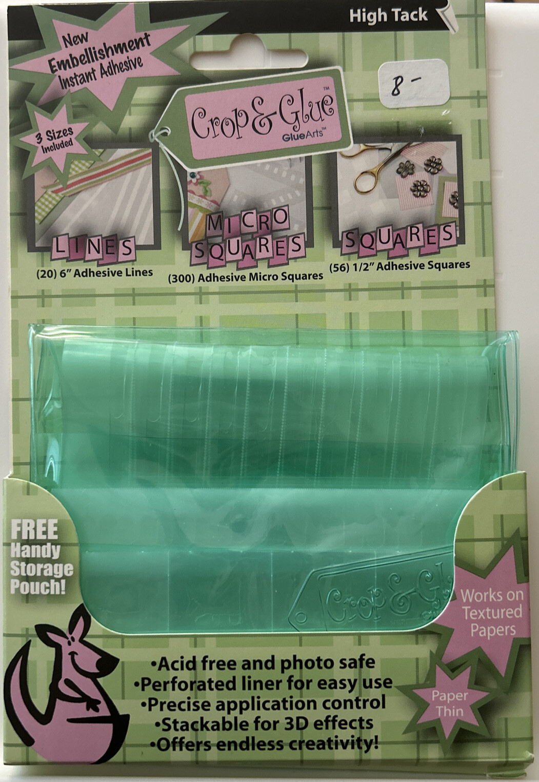 GlueArts: Crop & Glue High Tack Double Sided Embellishment Instant Adhesive