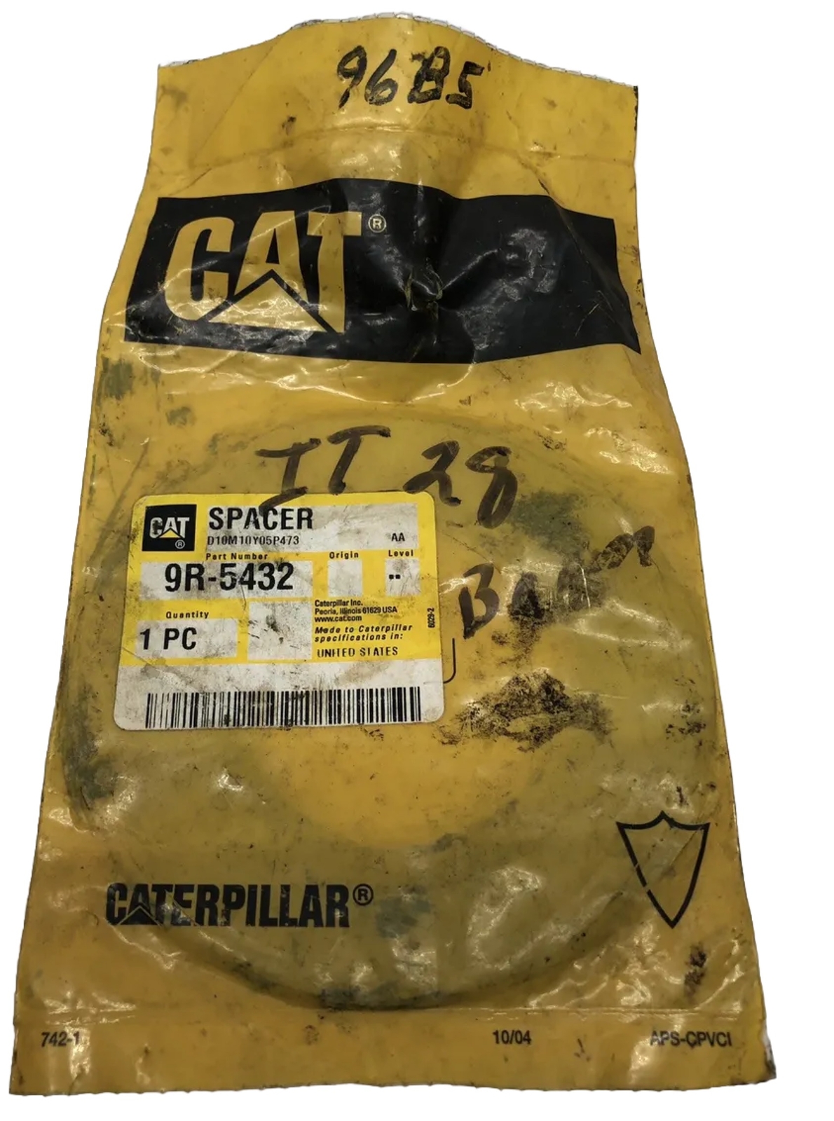 Caterpillar (Cat) 9R-5432 or 9R5432 Spacer Updates to 176-0625