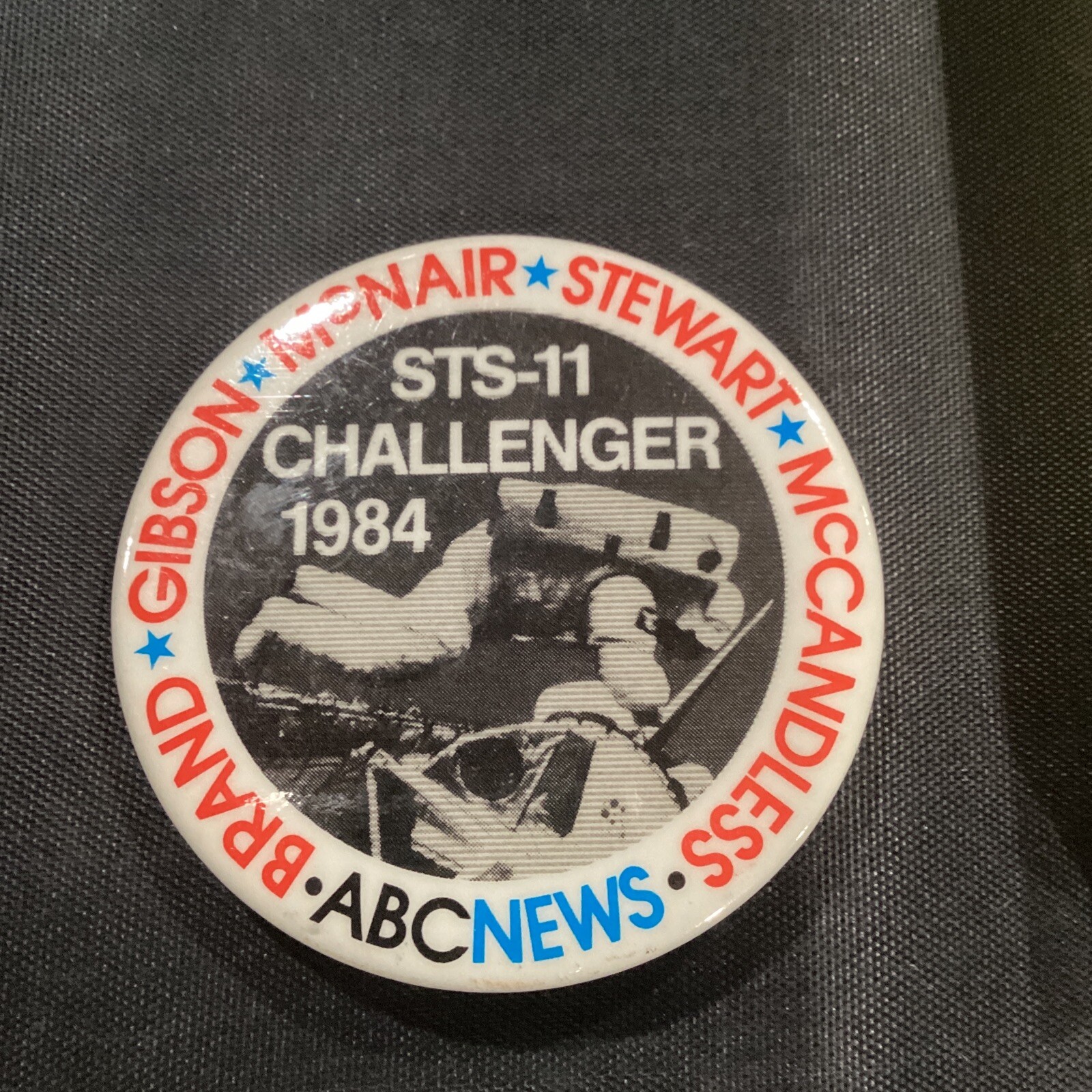 1984 STS-11 Challenger Space Shuttle ABC News Brand-Gibson-McNair-Stewart Pin