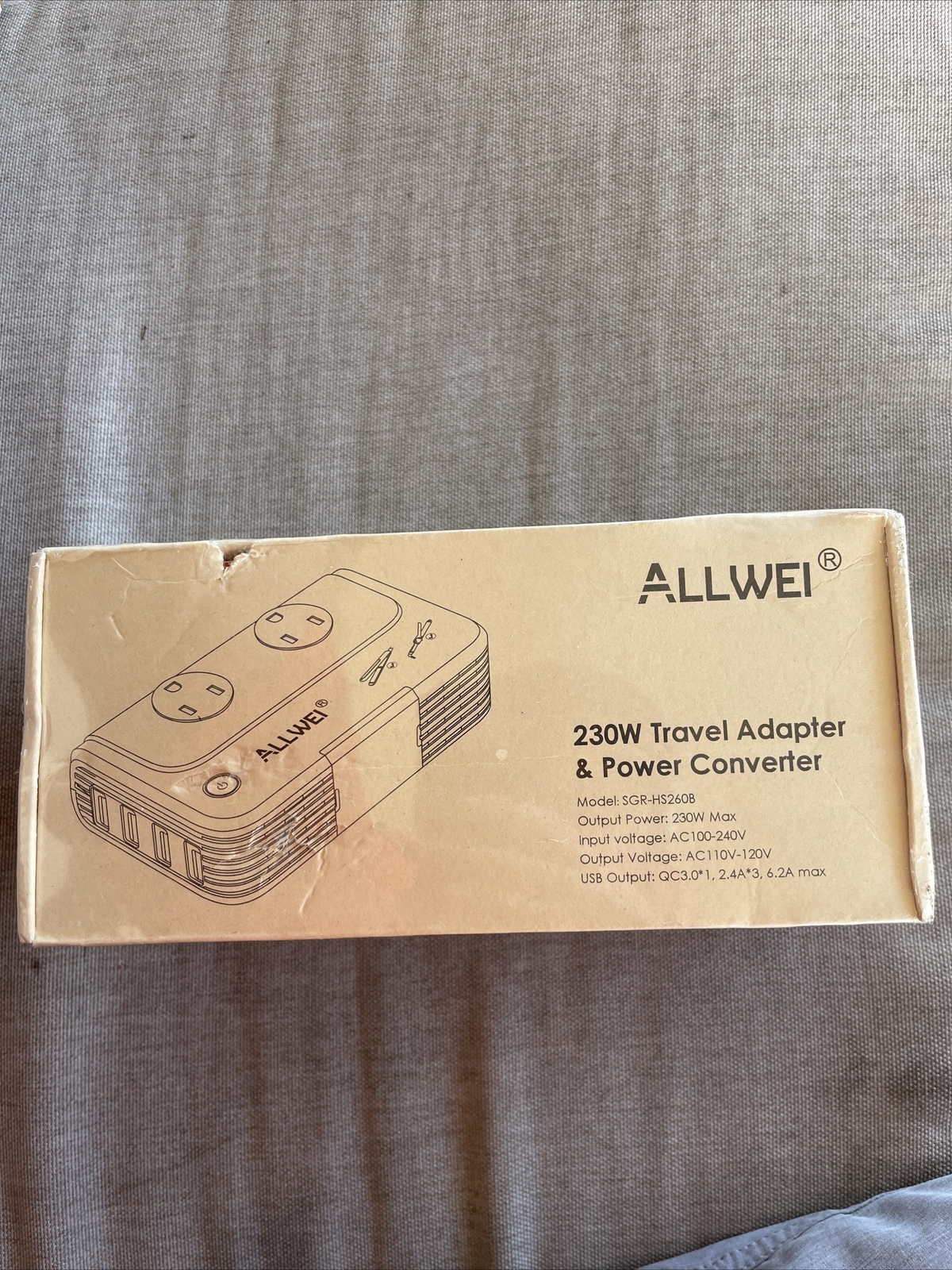 NEW! Allwei 230W Travel Adapter And Power Converter SGR-HS260B (48)