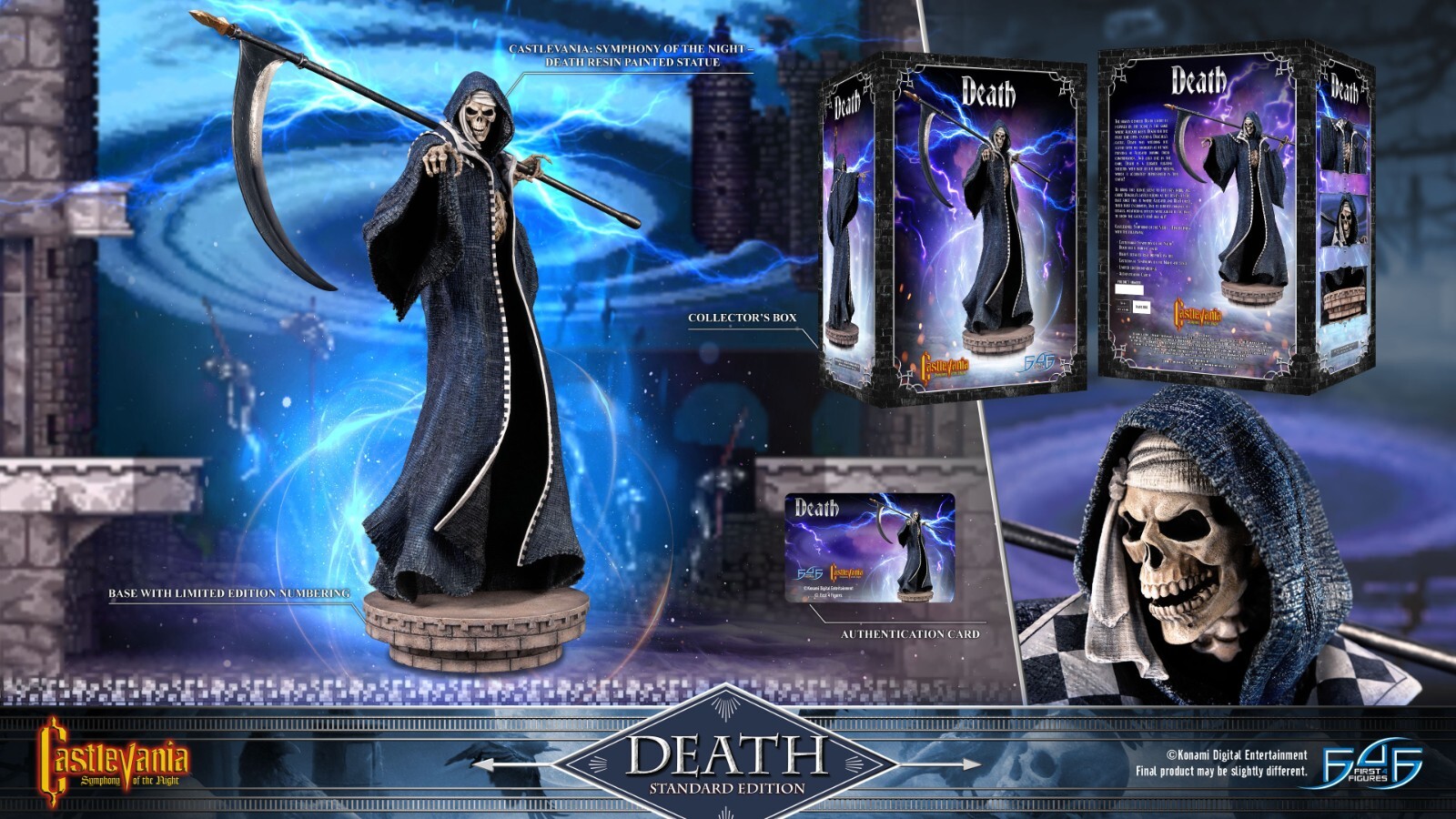 First4Figures Castlevania: Symphony of the Night - Death Standard Ed. Statue MIB