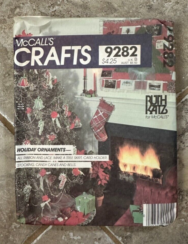 McCall's "Holiday Ornaments" #9282 Ruth Katz Christmas Decorations Vintage OOP