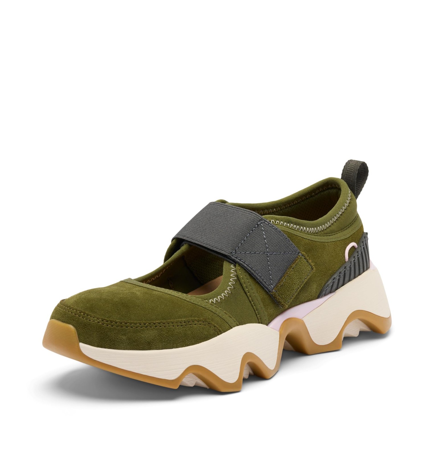 Sorel Women's Kinetic Impact II MJ Sneaker, Utility Green/Gum 16, 8.5