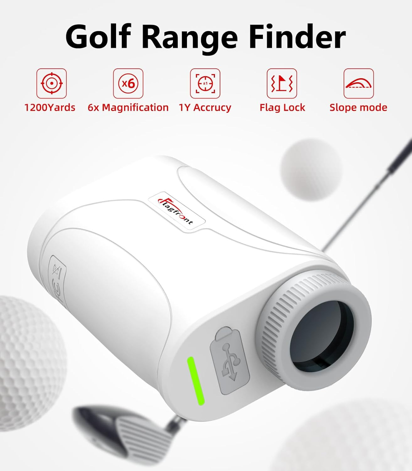Range Finder Golf Rangefinder with Slope, 1200 Yards Golf Range Finder