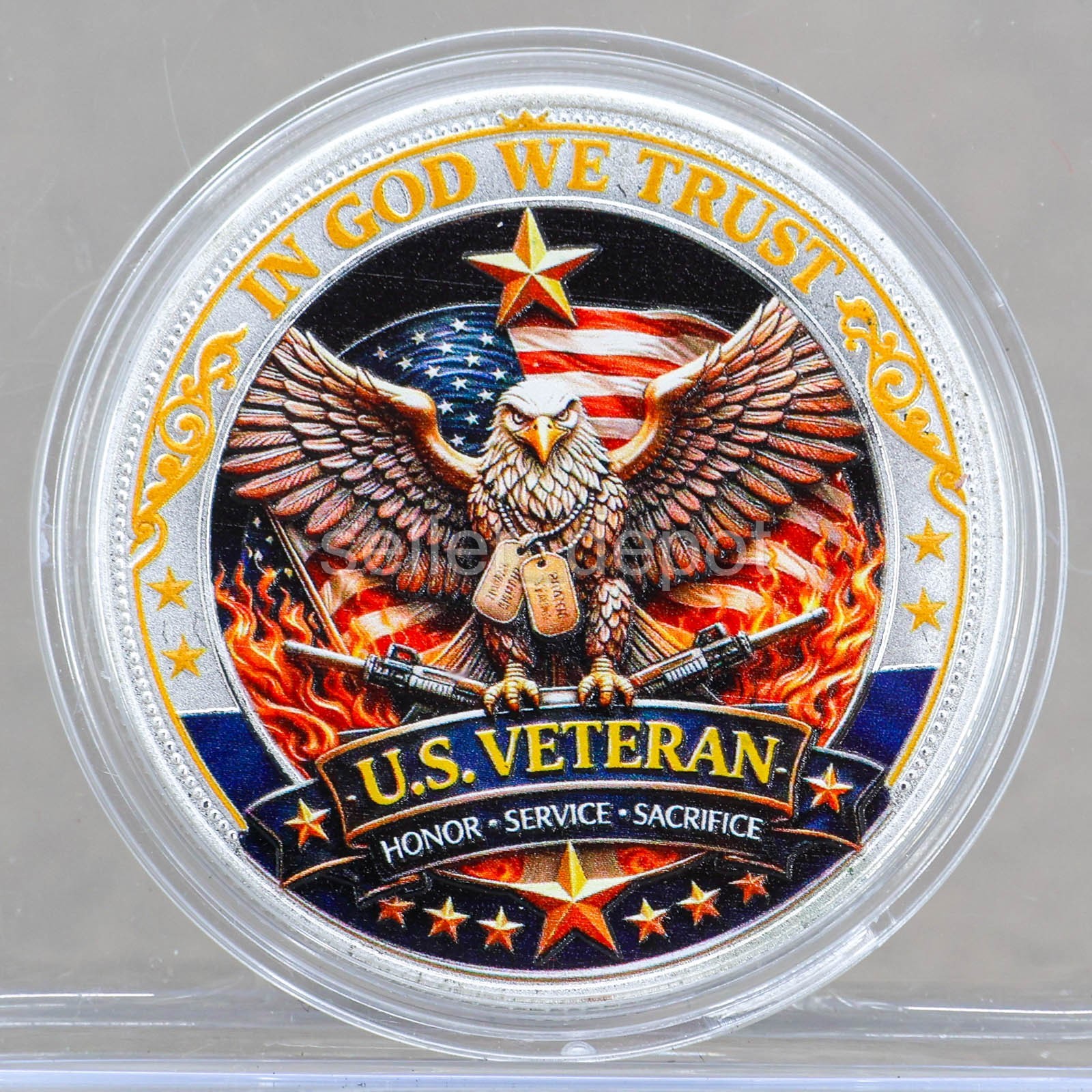 NEW 2026 250th Anniversary Medal Veteran VET COIN w Plastic Case