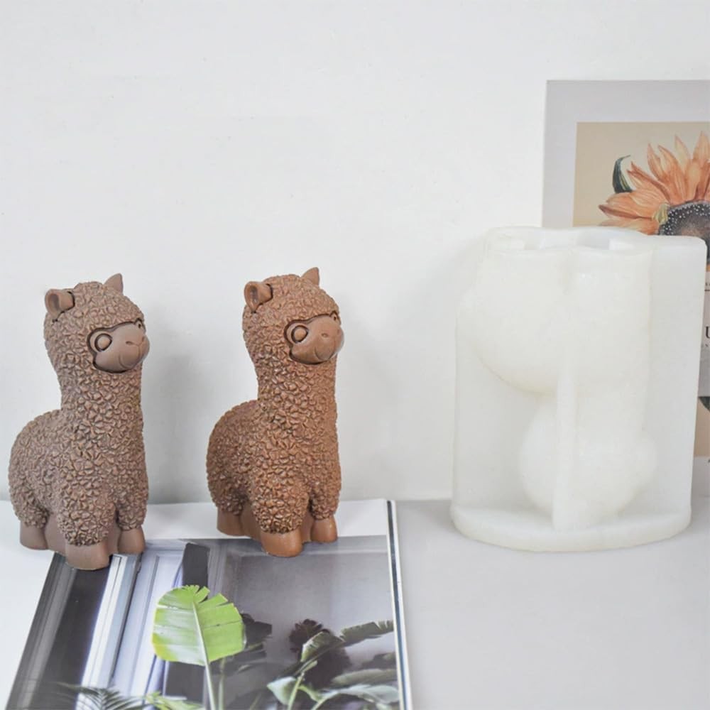 Alpaca Silicone Mold, Candle Molds Cute transparant