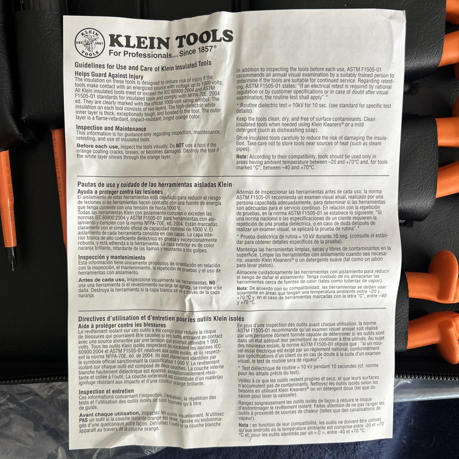 Klien Tools 33526, 8 piece Insulated Tool Kit