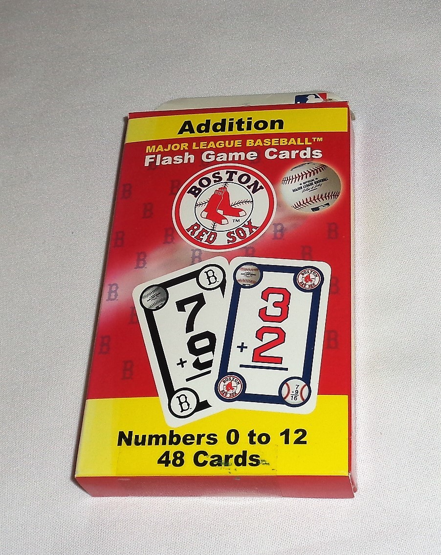 Boston Red Sox Math Flash Cards 48 Pieces Addition Set School Teacher FREESHIP