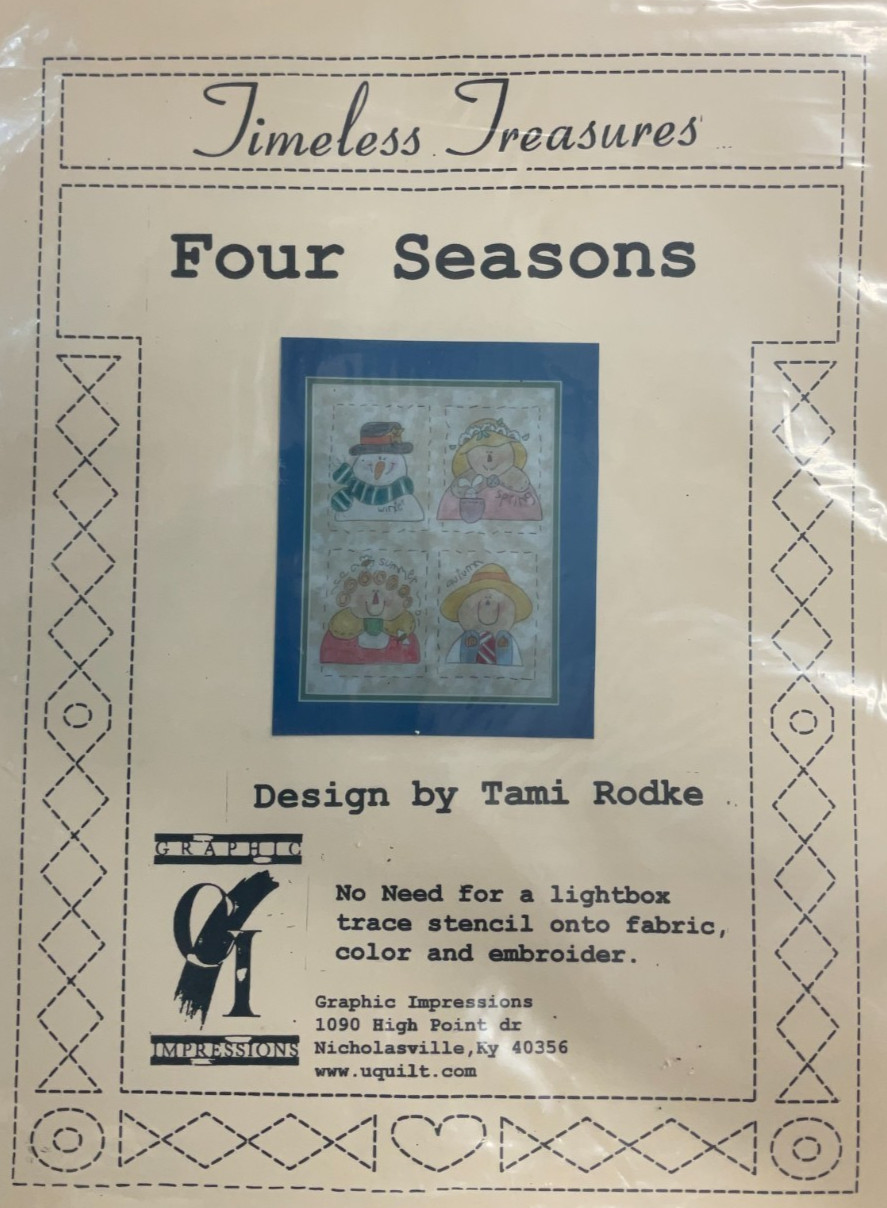 GRAPHIC IMPRESSIONS - TIMELESS TREASURES - FOUR SEASONS TRACE STENCIL