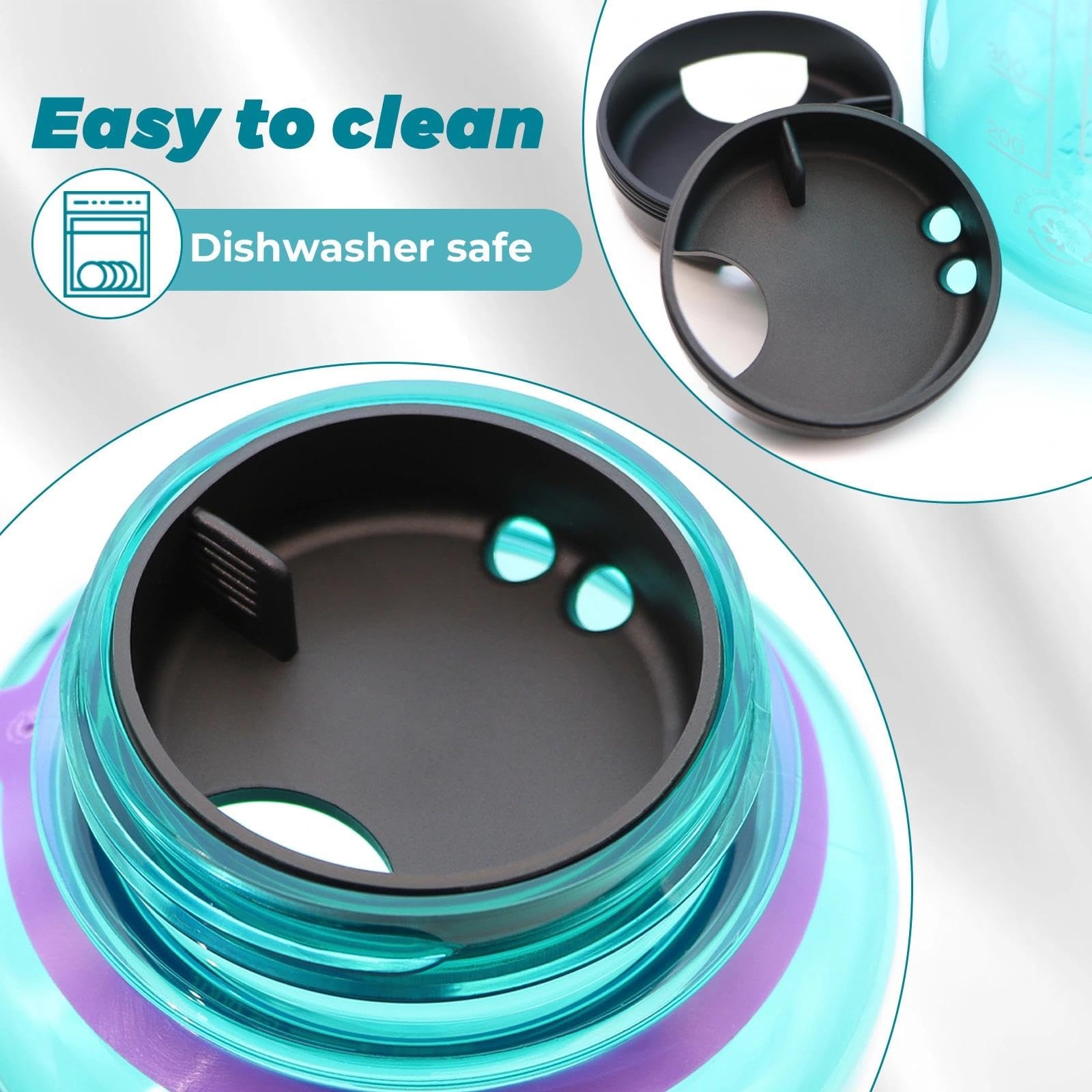 LUTQ 2-Pack Silicone Splashguard Compatible with Splash Guard 32 Oz 53mm Wide...