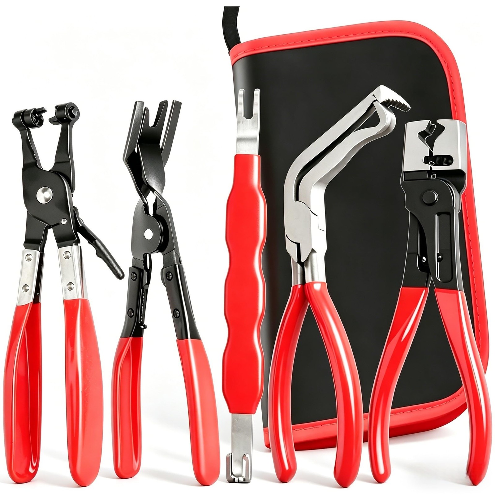 5Pcs Automotive Electrical Disconnect Pliers Kit, Connector Removal Tool, Str...