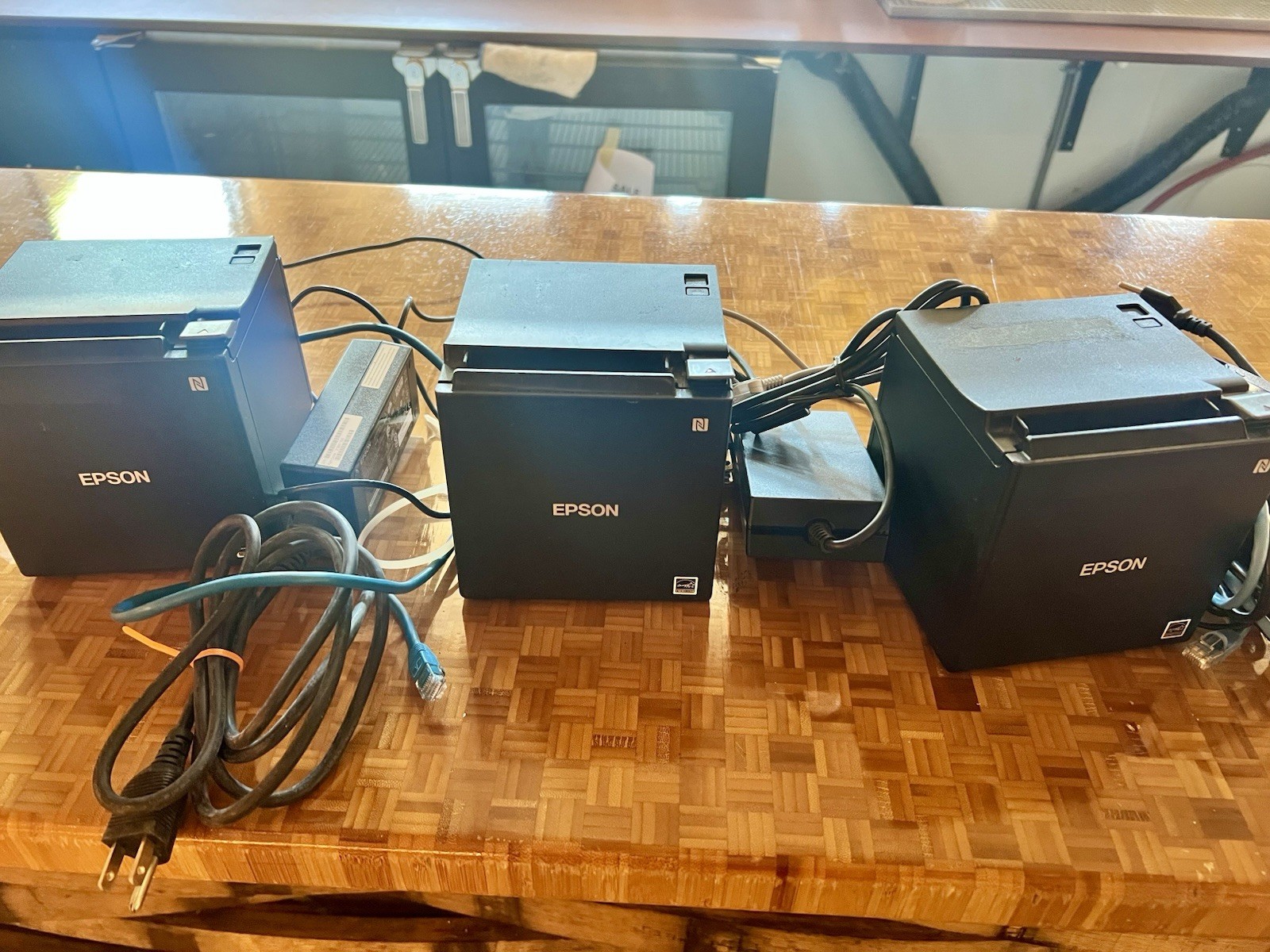 3 - Epson TM-M30 M335A Thermal POS Receipt Printers USB,Ethernet & Power Supply