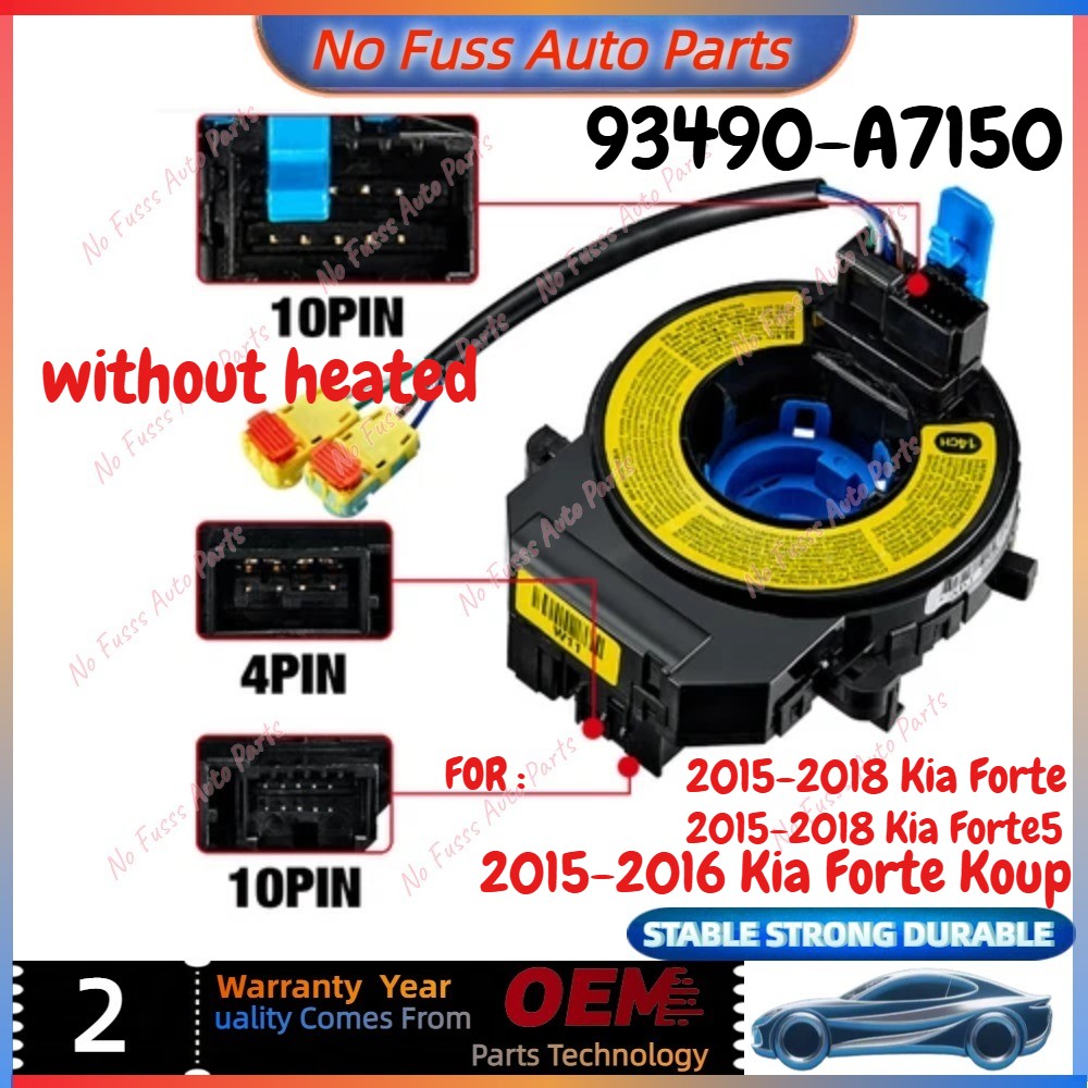 Clock Spring W/O Heated 93490-A7150 For 15-18 Kia Forte Forte5 2015-16 ForteKoup
