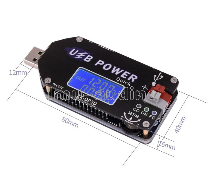Digital Control USB 2A 15W Adjustable Power Supply Module DC CV Speed Controller