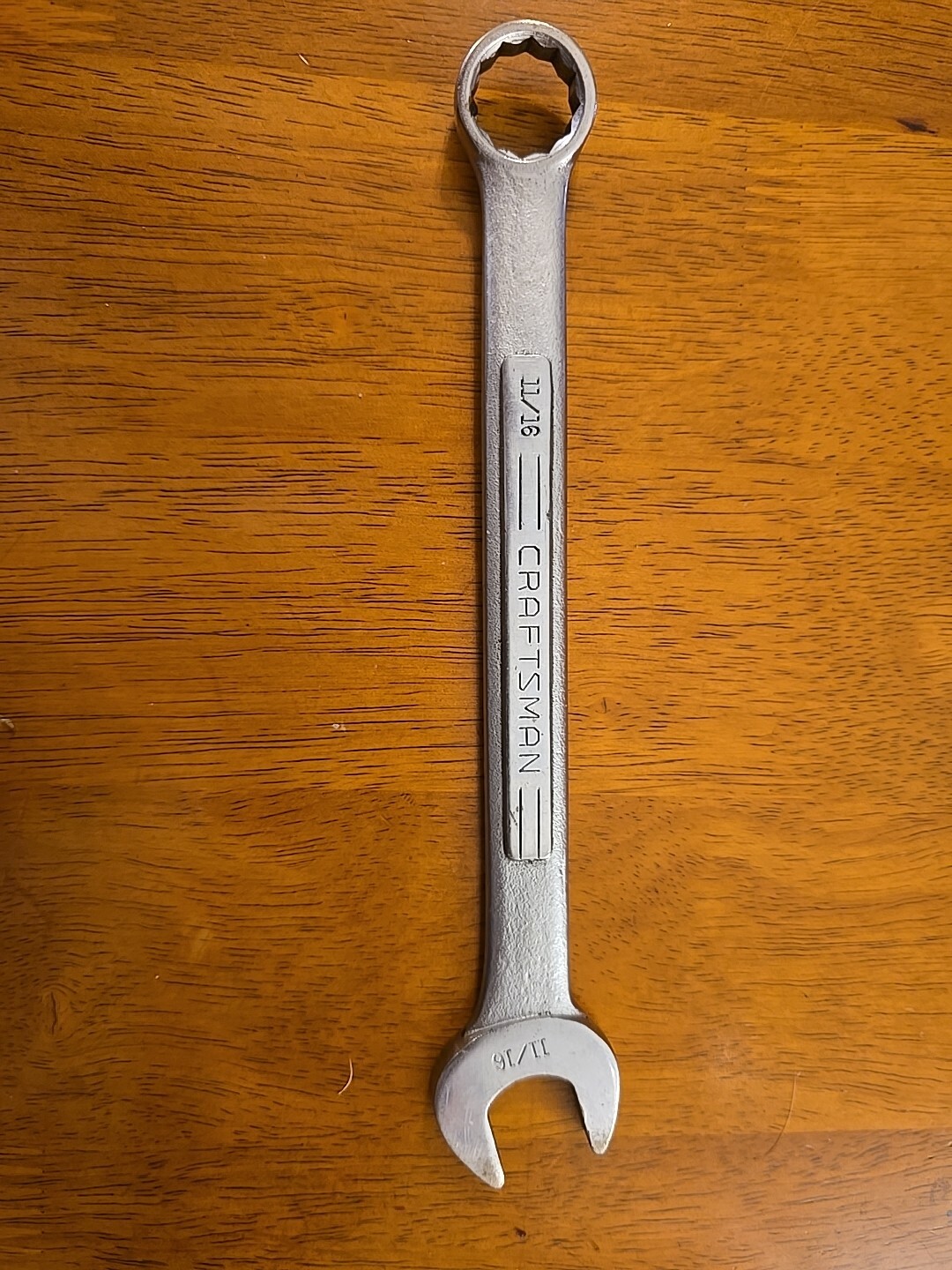 VINTAGE CRAFTSMAN 11/16" COMBINATION WRENCH 12-POINT -VV-    YT