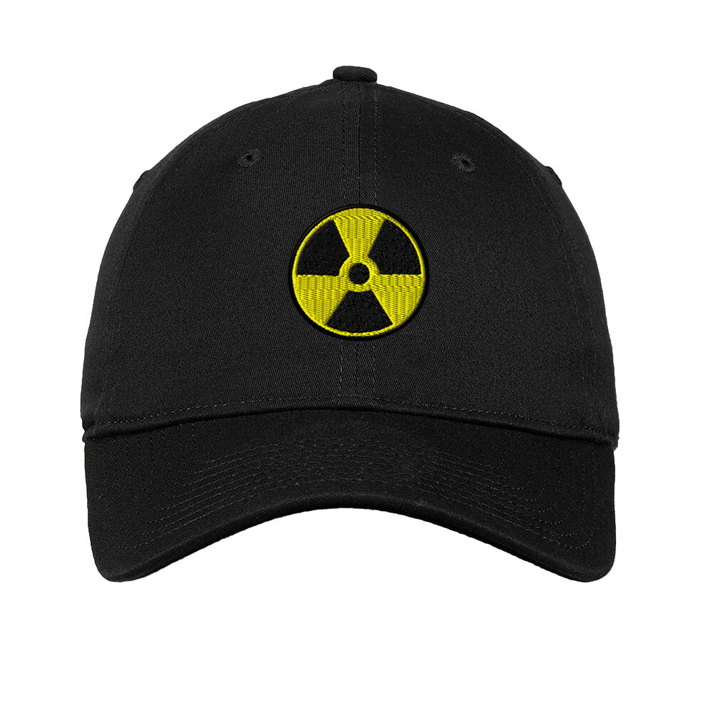 Soft Women Baseball Cap Radiation Hazard Yellow Logo Embroidery Dad Hats for Men