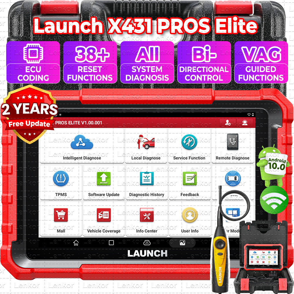 2025 LAUNCH X431 Pro Elite V+ PRO5 PAD V Bidirectional Diagnostic Scanner Coding