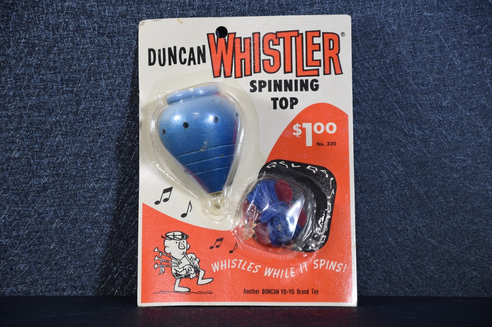Vintage Duncan Whistler Spinning Top New Sealed #320 Yo-Yo Co Classic Skill Toy