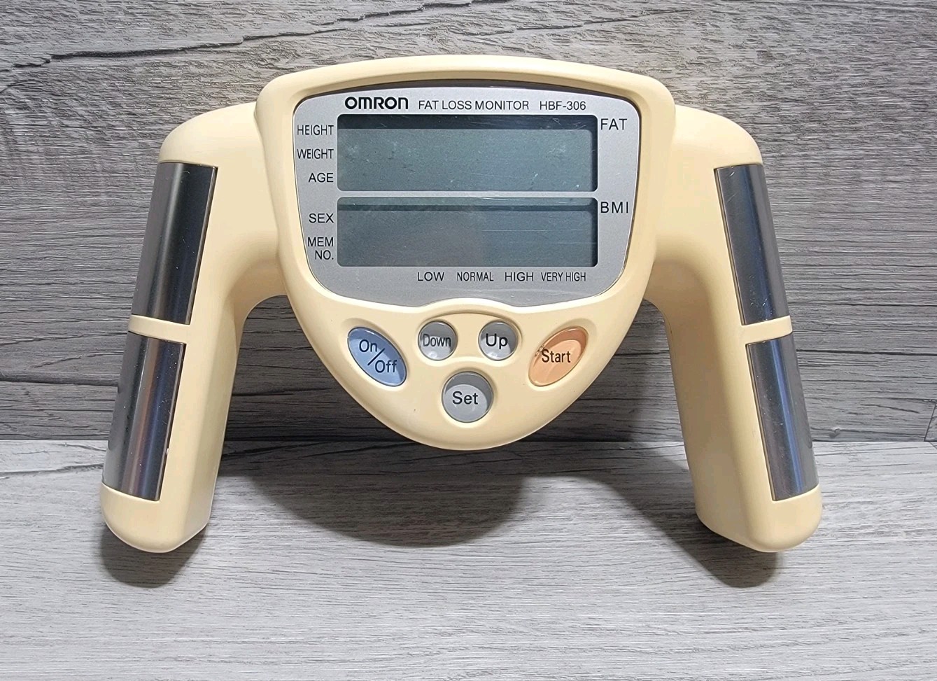Handheld Omron HBF-306 Monitor BMI Body Fat Percent Digital Analyzer