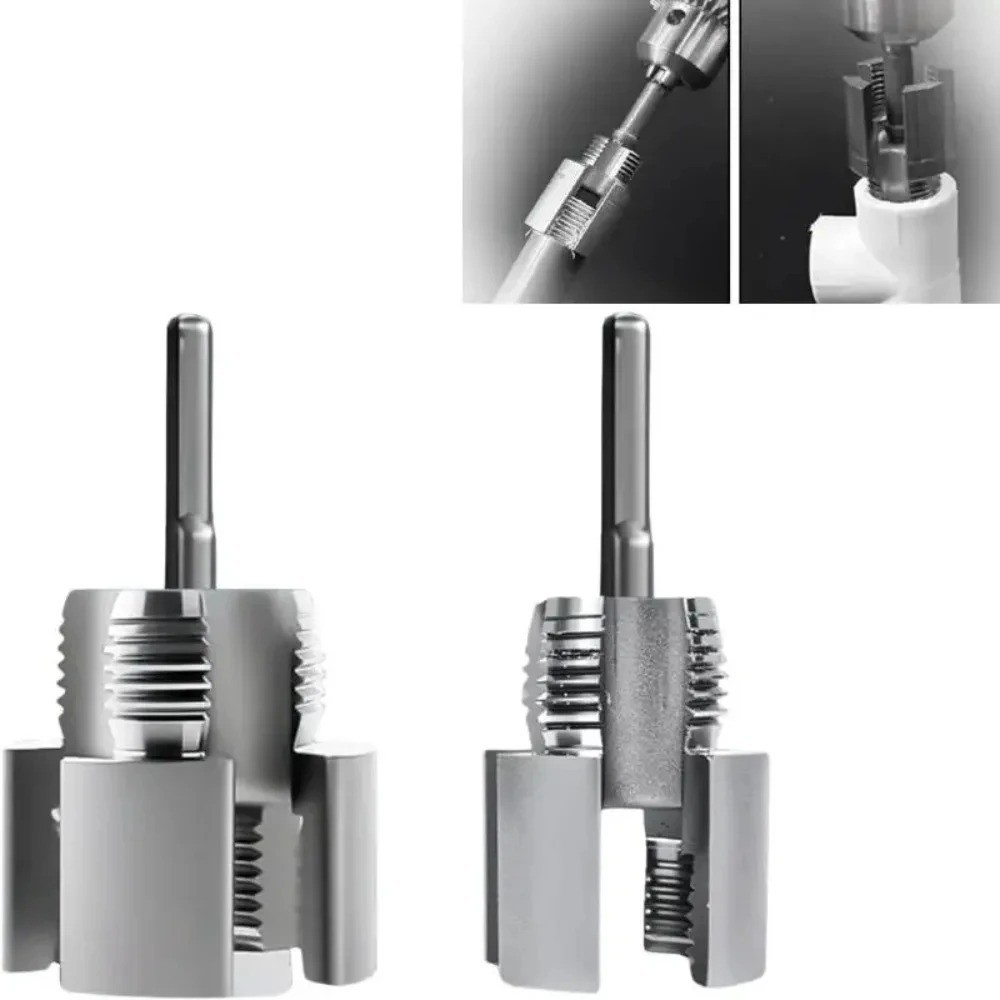 2Pcs 1/2''&3/4'' Water Pipe Integrated Internal & External Pipe Threading Tool