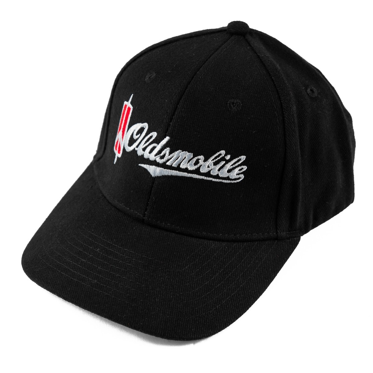 Oldsmobile Rocket Logo Cotton Twill Black Hat Cap - Shipped in a Box - USA