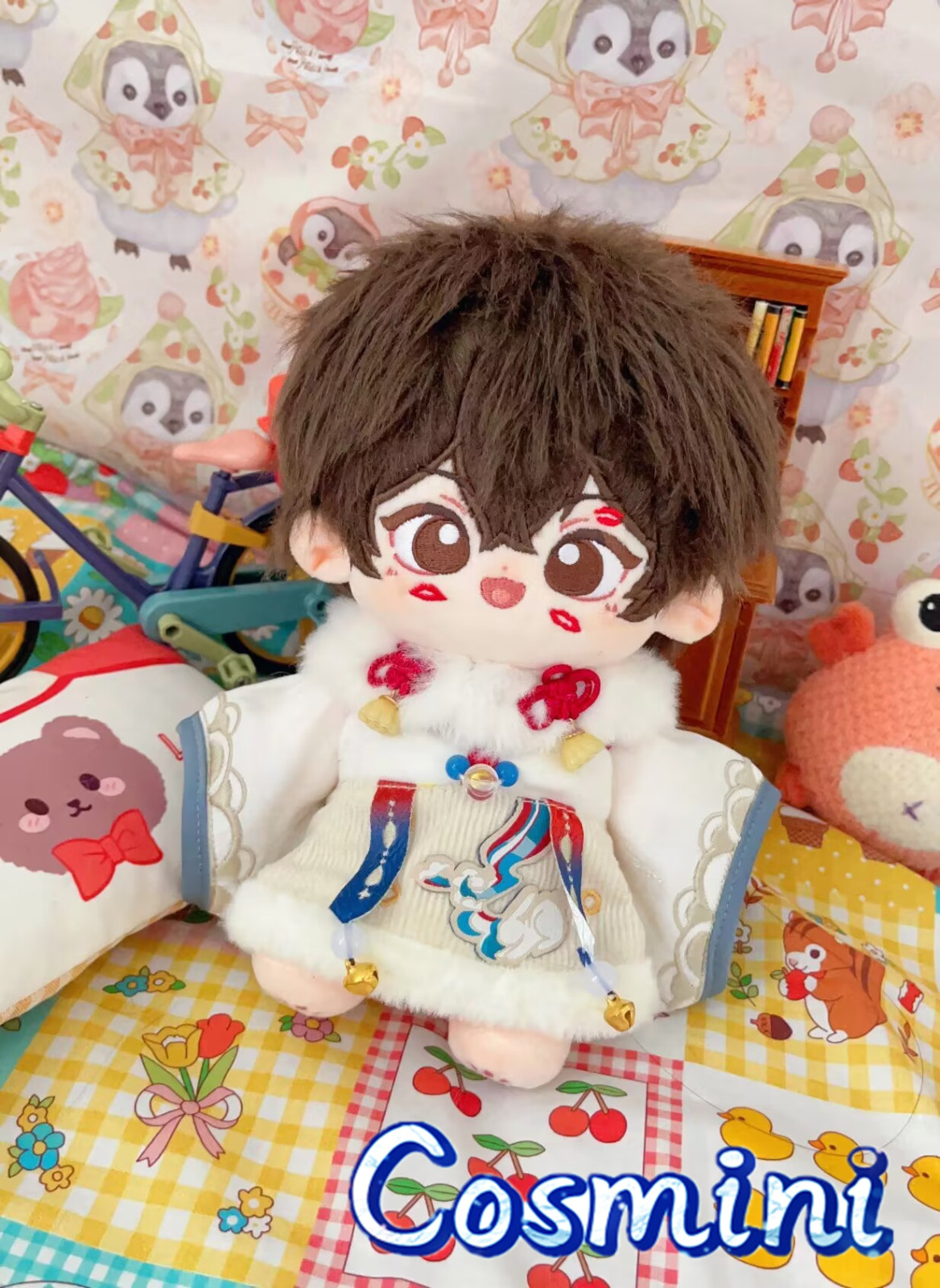 Bungo Stray Dogs Dazai Osamu  20cm Plush Doll Dress up Stuffed Toy Anime