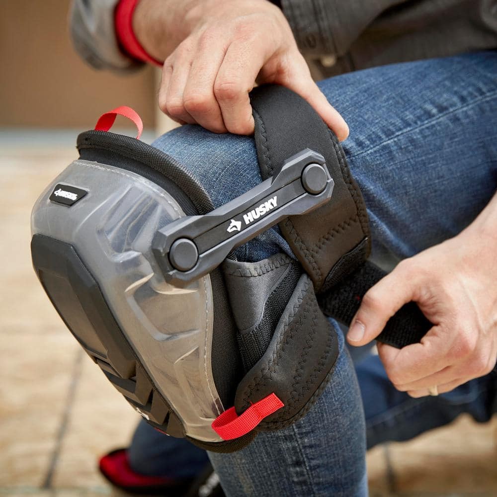 Husky Hard Cap Gel/Foam Stabilizer Knee Pads