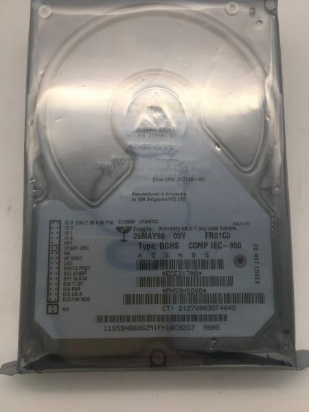 9gb scsi, 313708-001, 26may98 09y fr01c0 dghs, pn59h6606