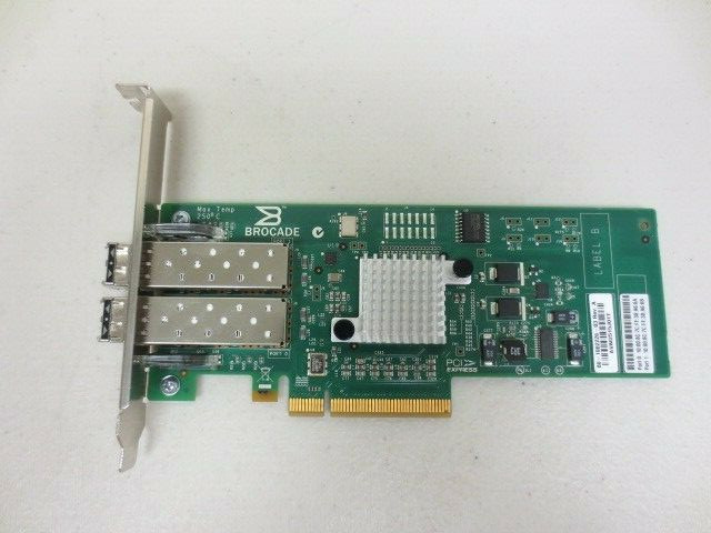 Brocade 825 8Gb Dual Port Fibre Channel Host Bus Adapter High Profile w/SFP x2