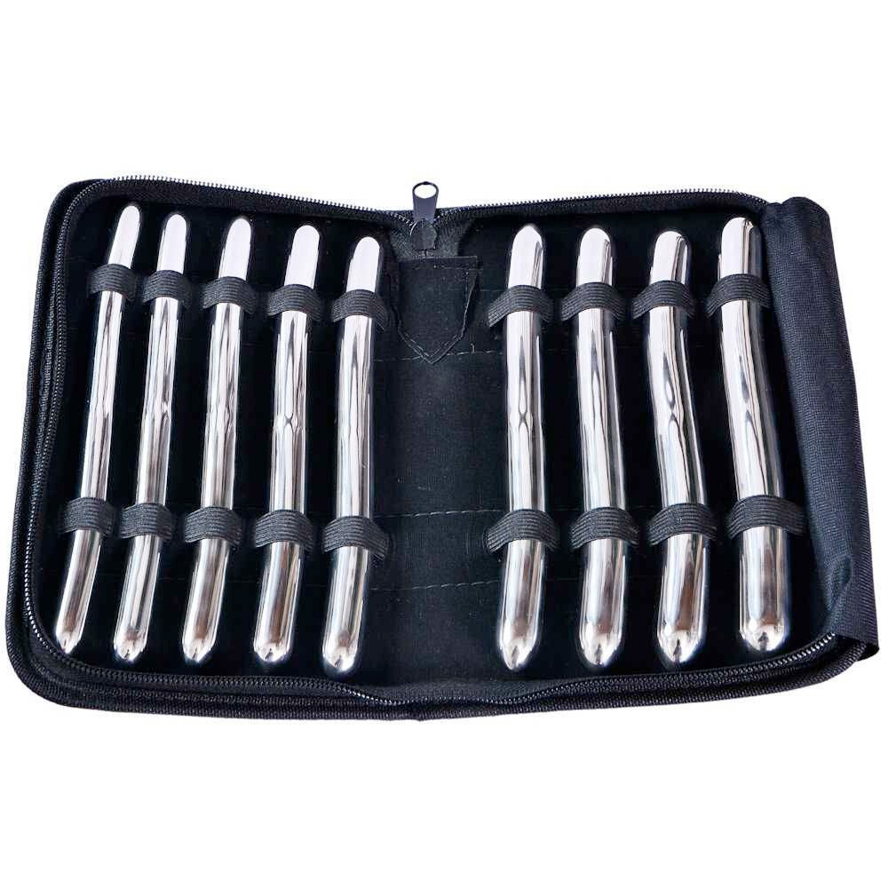 Heavy Duty Hegars for Big Boys, 9 Pieces Surgical Steel Urethral Sounds
